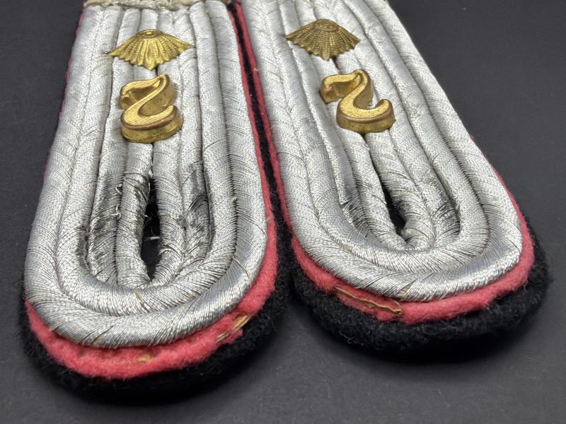 Waffen SS 2nd Panzer Regiment Obersturmfuhrer Officer Shoulder Boards