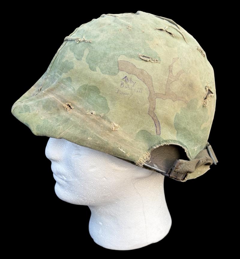 Front Seam Vietnam War US Army M1 Helmet With Liner