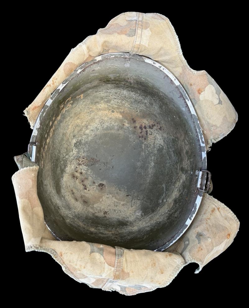 Front Seam Vietnam War US Army M1 Helmet With Liner