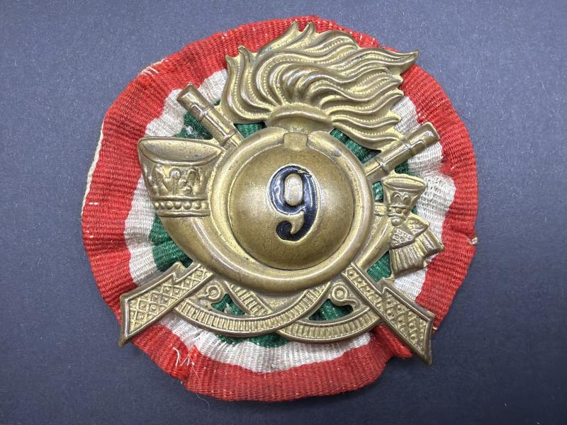 Italian Army 9th Regiment Tropical Helmet Plate