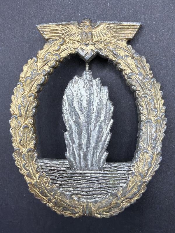 Adolf Scholze Kriegsmarine Mine Sweeper Badge