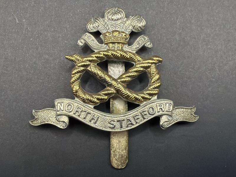 WW1 North Stafford Regiment Cap Badge