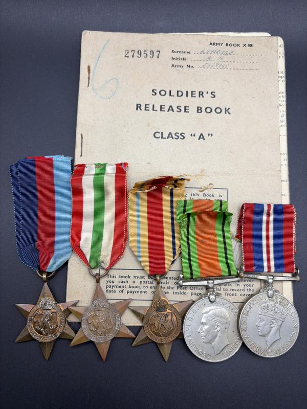 Release Book & Medals L/Cpl Loveridge 5628093 Military Police
