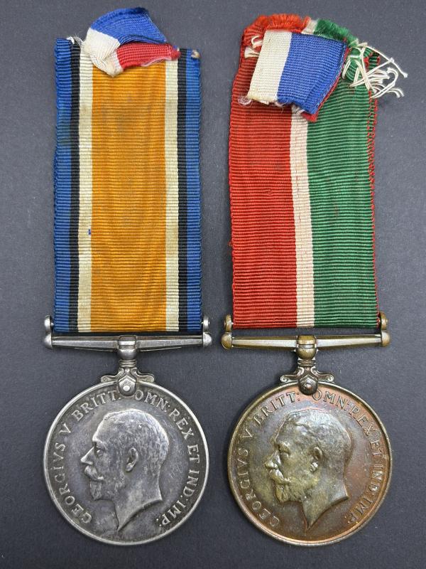 WW1 Pair of Foreign Volunteer Medals Franz V. Henrikson