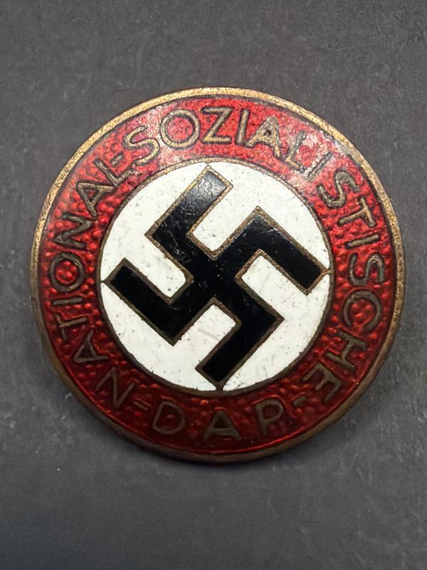 NSDAP Tombak Party Badge M1/92 Carl Wild
