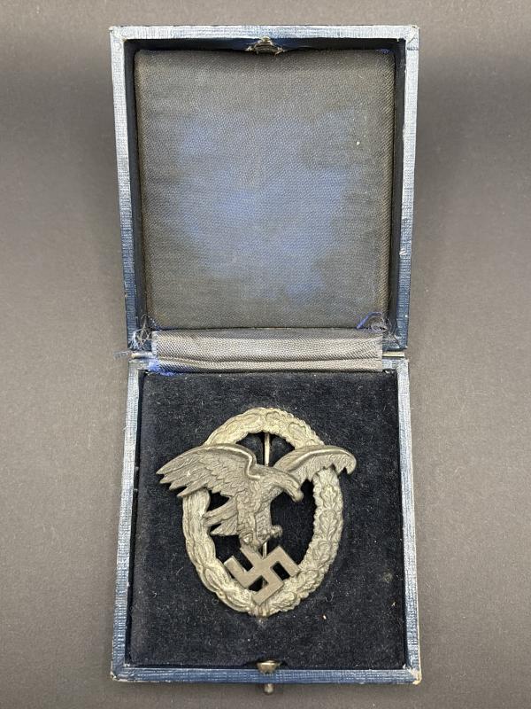 Luftwaffe Assmann Observers Badge With Box