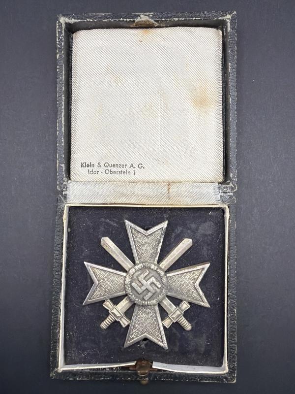 War Merit Cross First Class With Swords Maker 65 Klein & Quenzer Boxed