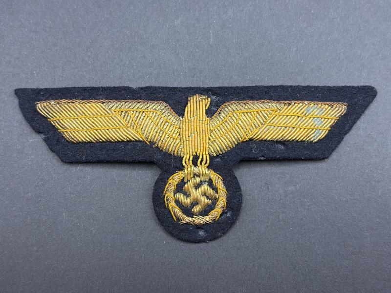 Kriegsmarine Officer Wire Bullion Breast Eagle