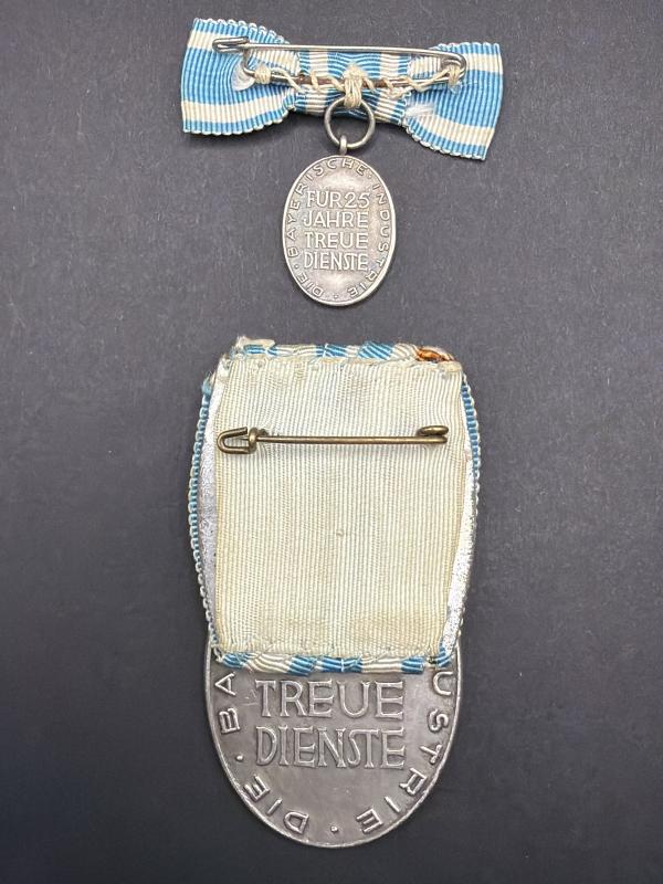 990 Silver Third Reich Bavarian Industry Long Service Medal