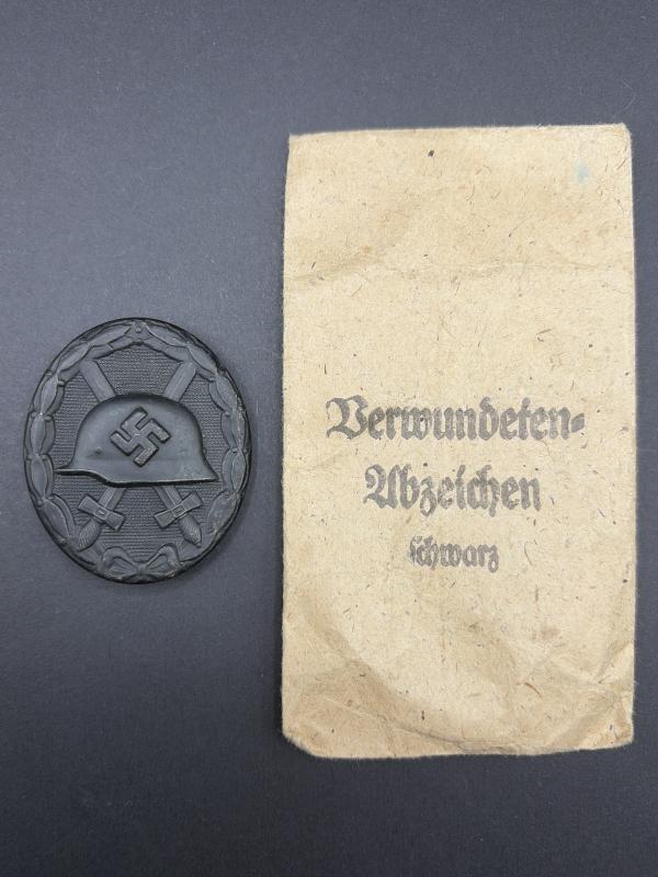 Black Wound Badge & Packet Eugen Schmidthaussler