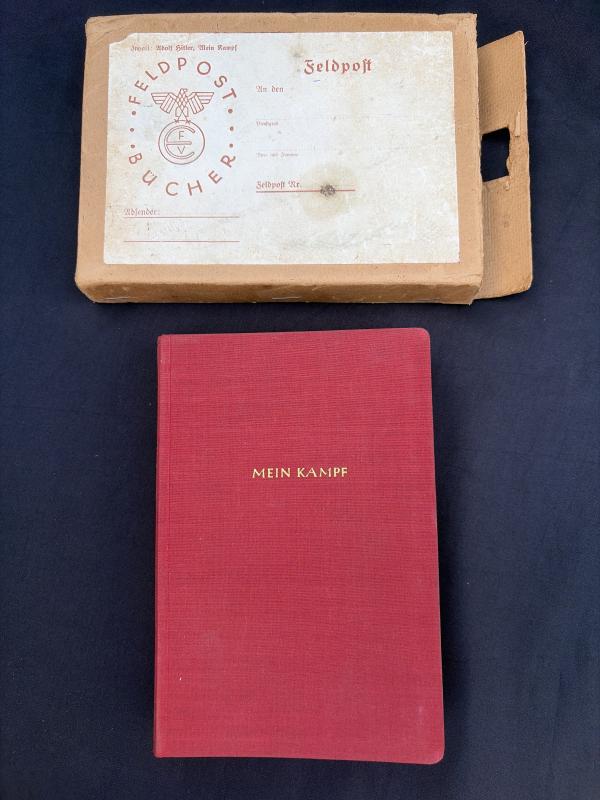 Adolf Hitler Mein Kampf 10 Year NSDAP Service Edition & Feldpost Box