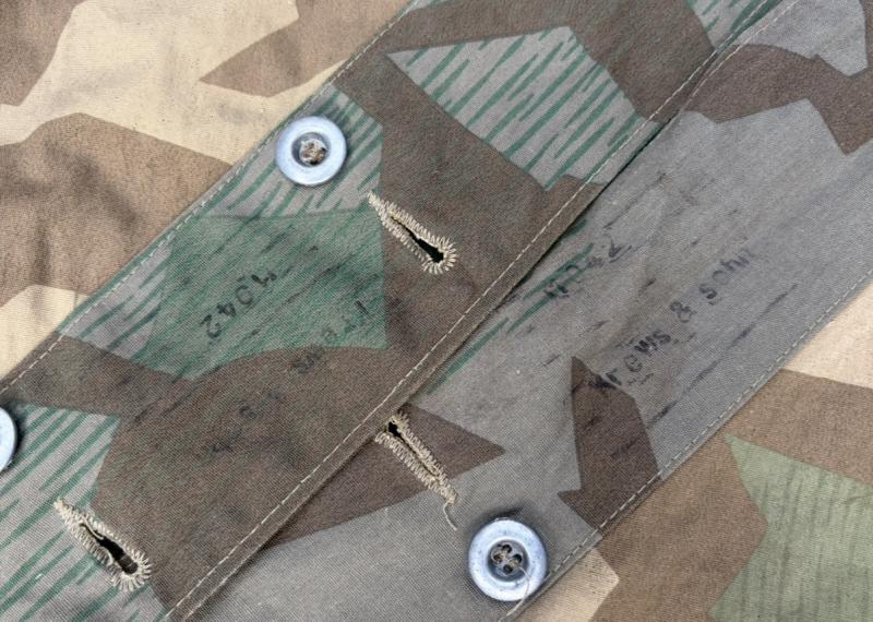 German Army M31 Splintertarn Zeltbahn Krews & Sohn 1942 Marked