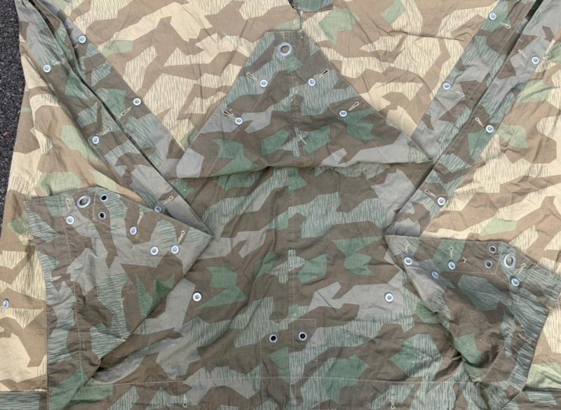 German Army M31 Splintertarn Zeltbahn Krews & Sohn 1942 Marked