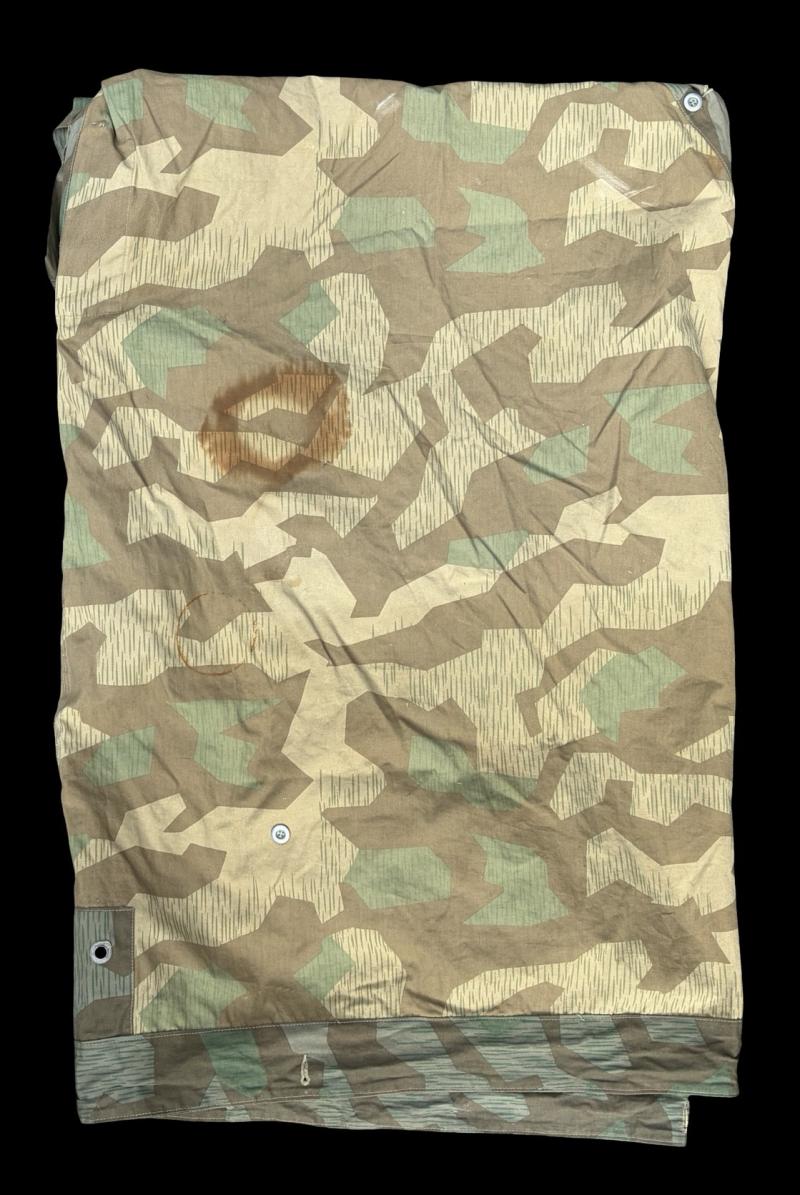 German Army M31 Splintertarn Zeltbahn Krews & Sohn 1942 Marked