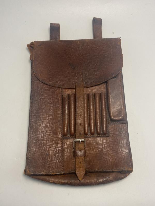 German Brown Leather Map Case Dated 1937