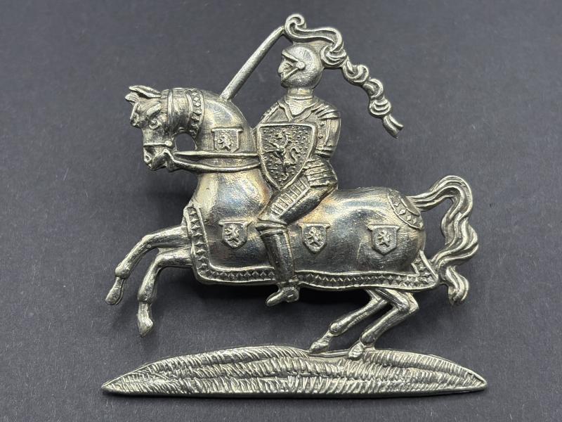 WW2 White Metal Fife & Forfar Yeomanry Cap Badge