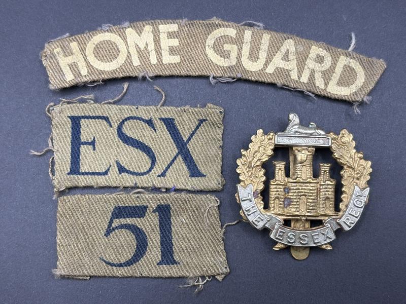 51st Battalion Essex Home Guard Chingford Insignia & Cap Badge