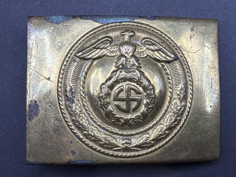 NSDAP SA Brass Belt Buckle