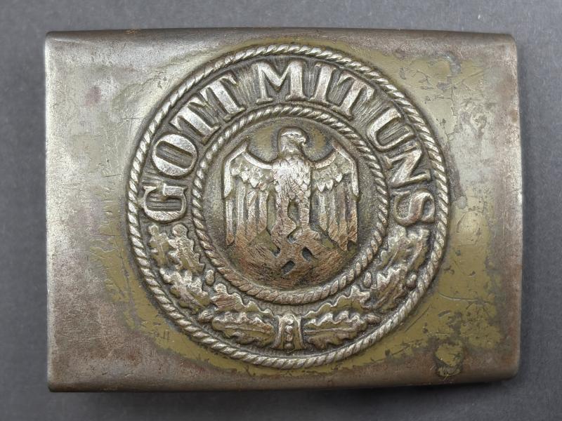 German Army Steel Belt Buckle R.S & S.