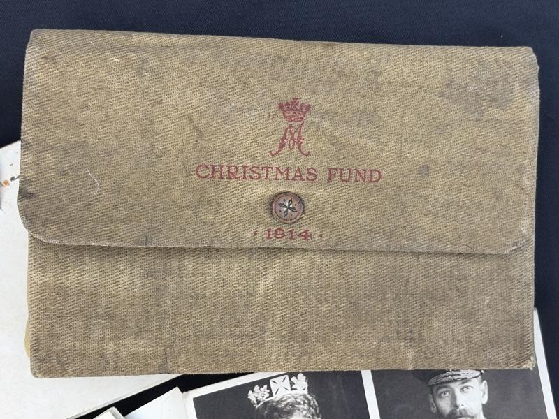 Extremely Scarce 1914 Christmas Fund Wallet With Contents for Nurses & Non Smokers