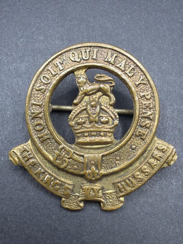 WW1 The Kings Own 15th Hussars Brass Pin Badge