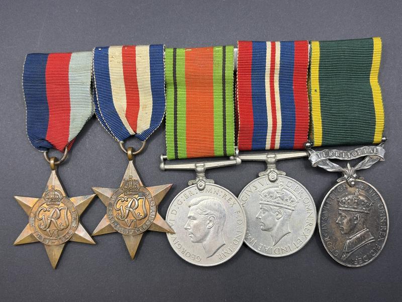 WW2 Medals & Territorial Efficiency Medal 2064584 Spr.R.J.Speke R.E.