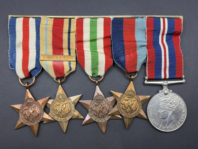 Group of WW2 British Medal Africa/Italy/Europe Service