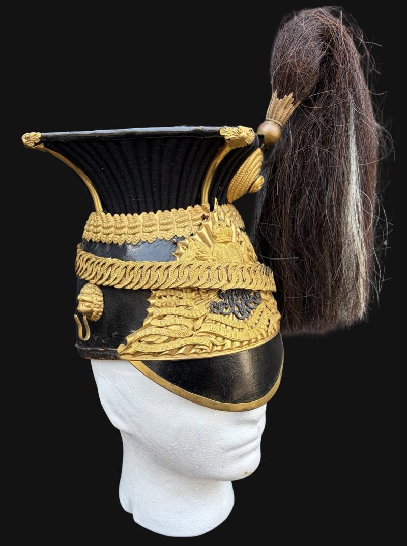 Edwardian Post 1902 Royal Lancer Officers Czapka Helmet