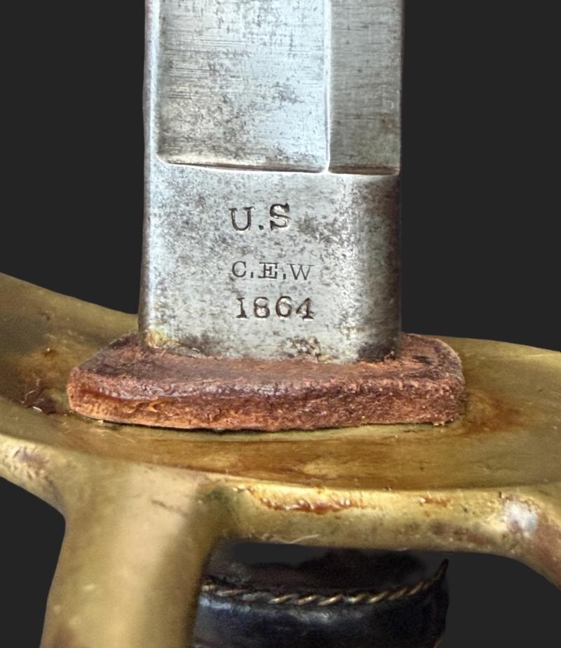 American Civil War Model 1860 Light Cavalry Sabre Mansfield & Lamb Forestdale, Rhode Island 1864 Dated