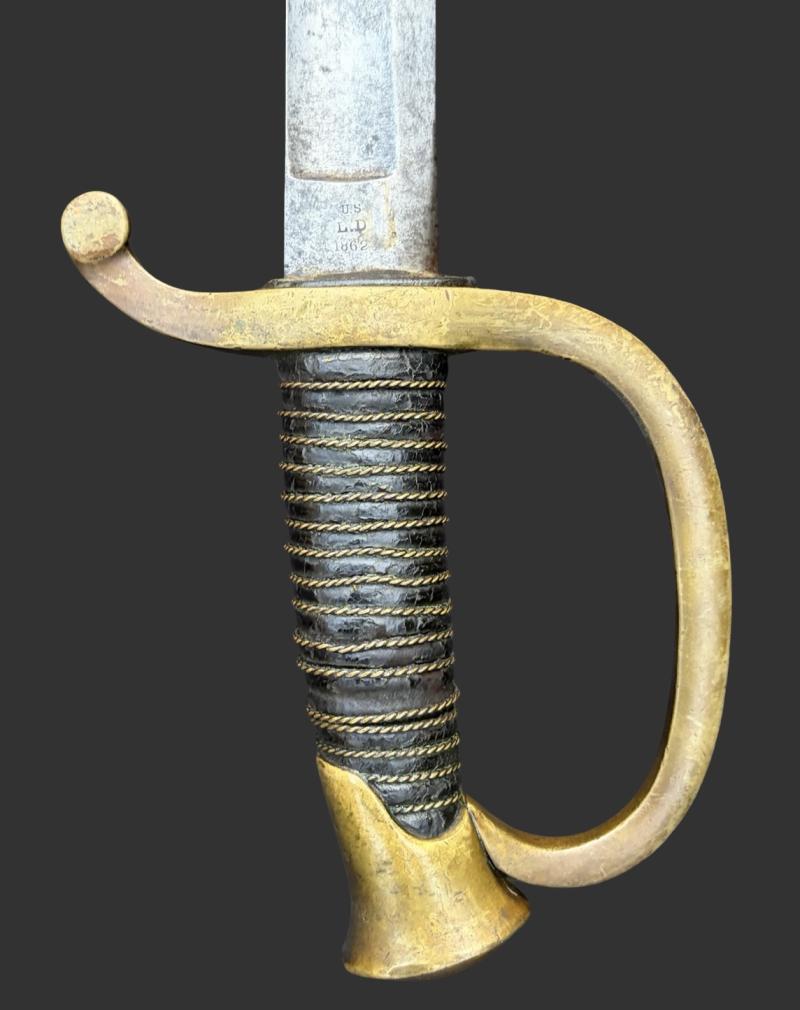 American Civil War Model 1840 Artillery Sabre Made By Ames Manufacturing Company, Chicopee 1862 Dated