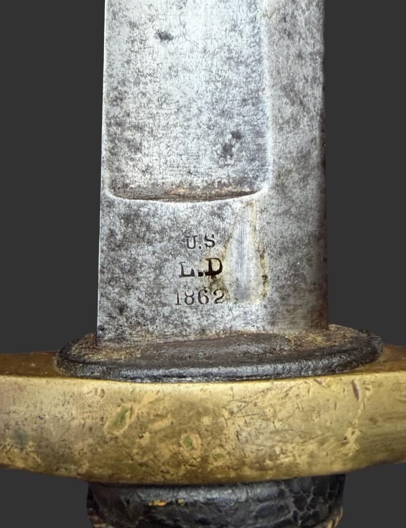 American Civil War Model 1840 Artillery Sabre Made By Ames Manufacturing Company, Chicopee 1862 Dated