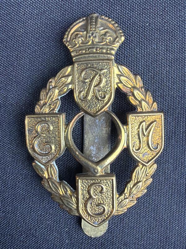 WW2 Royal Electrical Mechanical Engineers Cap Badge