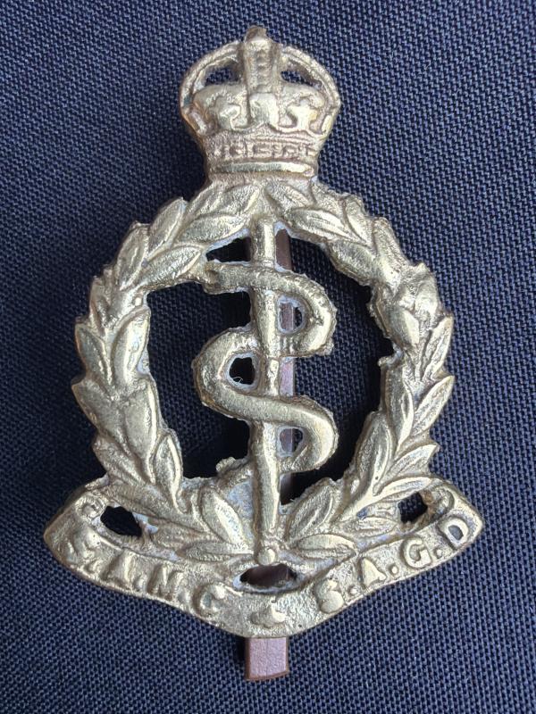 Cast Produced WW2 South African Medical Corps Cap Badge