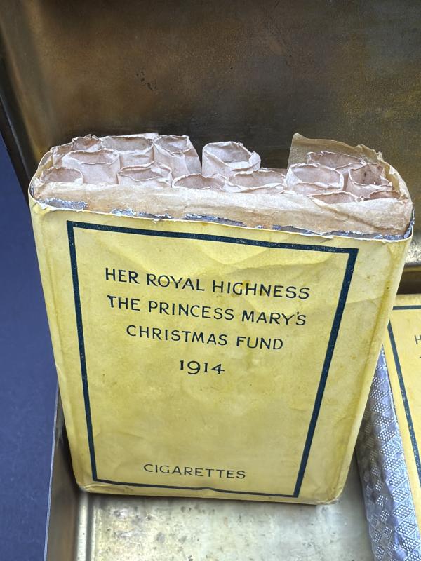 WW1 1914 Princess Mary Tobacco Gift Tin & Card