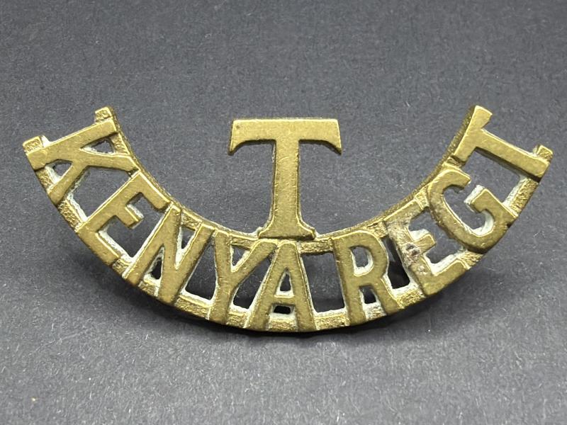 WW2 Period Territorial Kenya Regiment Epaulette Title