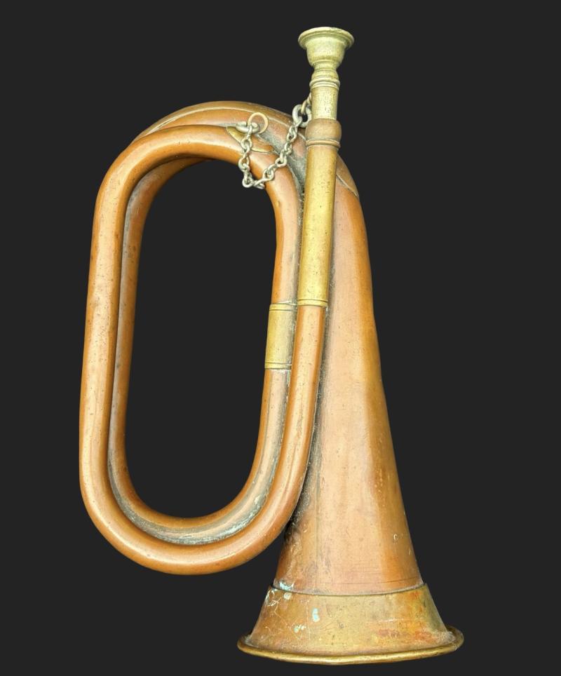 WW2 British Army Potter & Co 1939 Dated Musicians Bugle