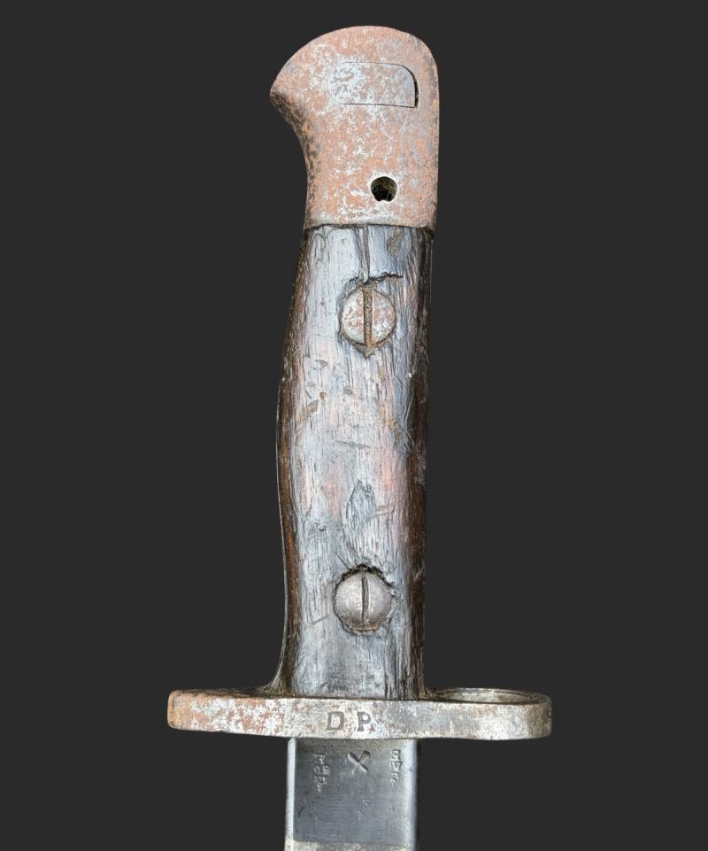 WW1 1915 Dated British Pattern 1907 Wilkinson Bayonet With Dated & Unit Marked Frog