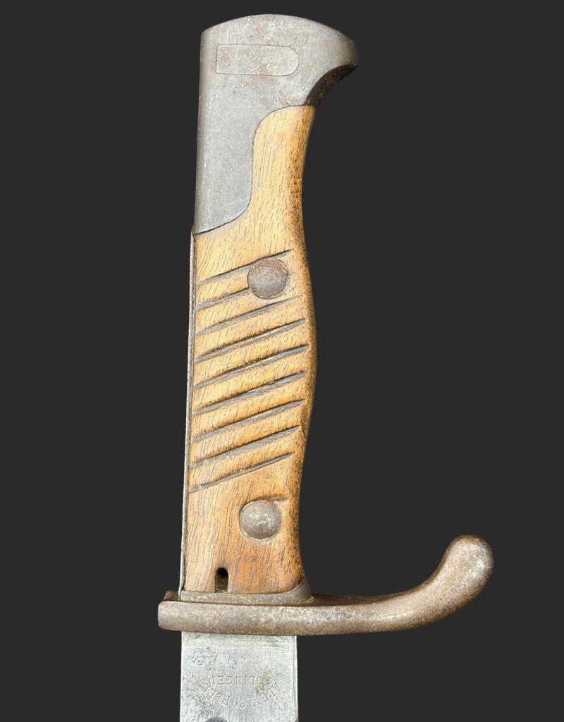 WW1 M1898/05 German Butcher Bayonet 1916 Dated Alex Coppel