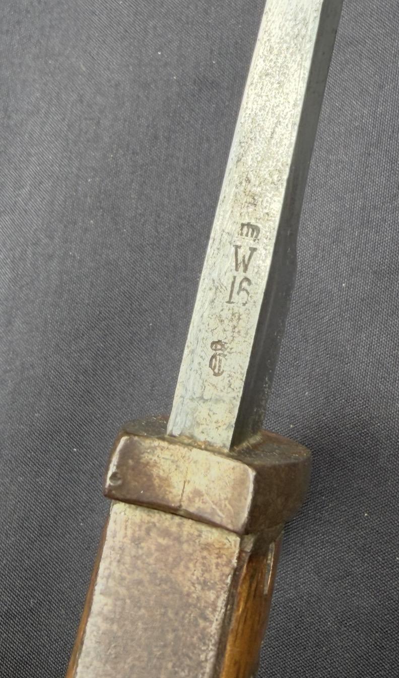 WW1 M1898/05 German Butcher Bayonet 1916 Dated Alex Coppel