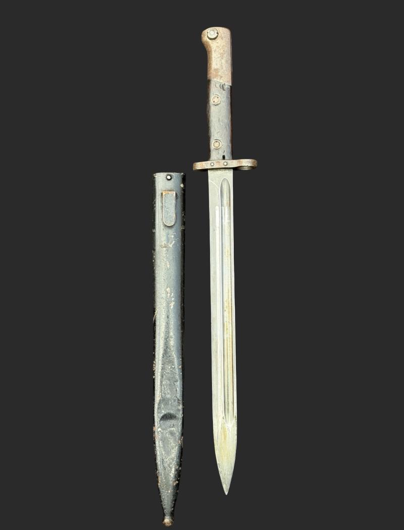 WW2 Belgian Army M1916/24 FN Bayonet & Scabbard