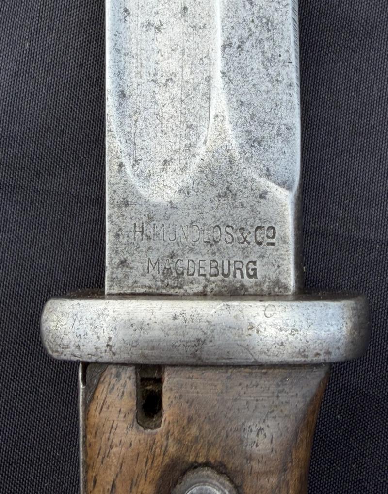 WW1 German Army S84/98 Bayonet 1918 Dated