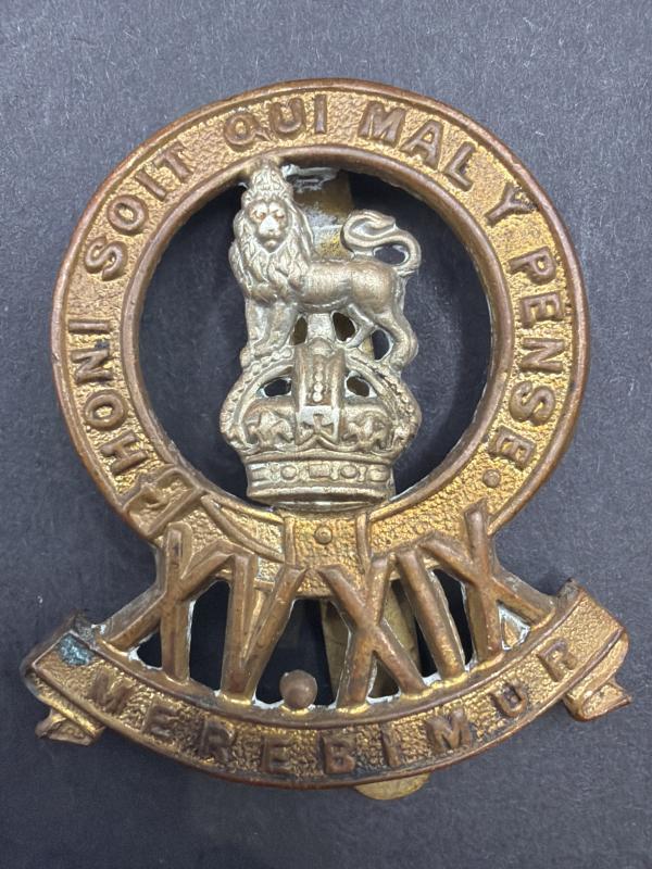 WW2 15/19th Hussars Cap Badge