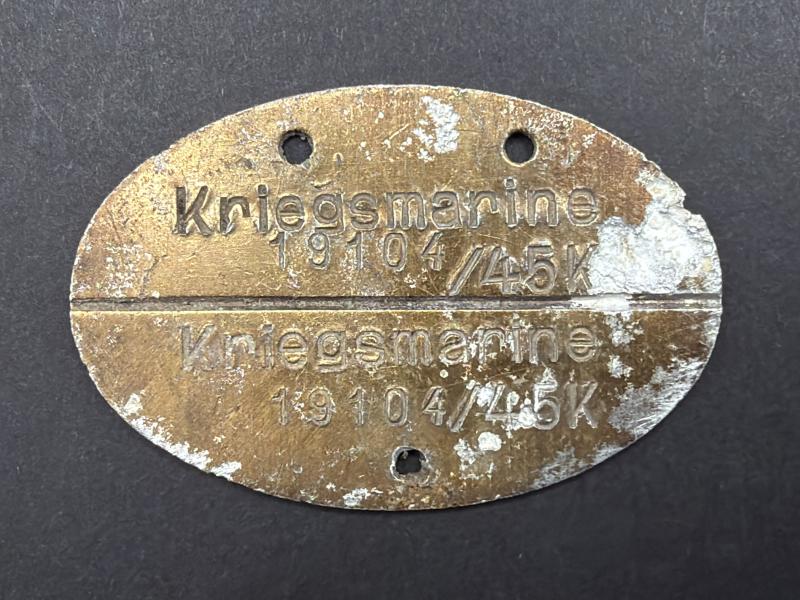 Kriegsmarine Dog Tag 19104/ 45K