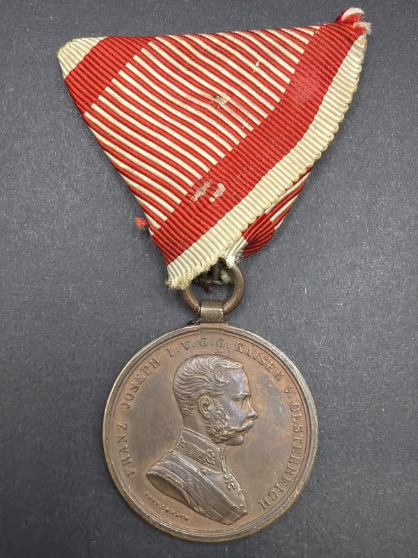 WW1 Austrian-Hungarian Medal For Bravery in Bronze
