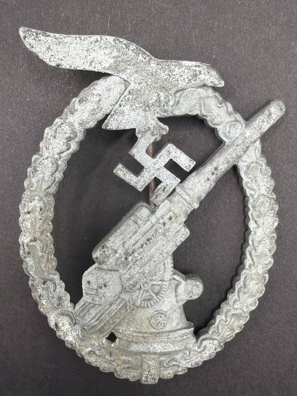 Gablonz Style Luftwaffe Flak Artillery Badge