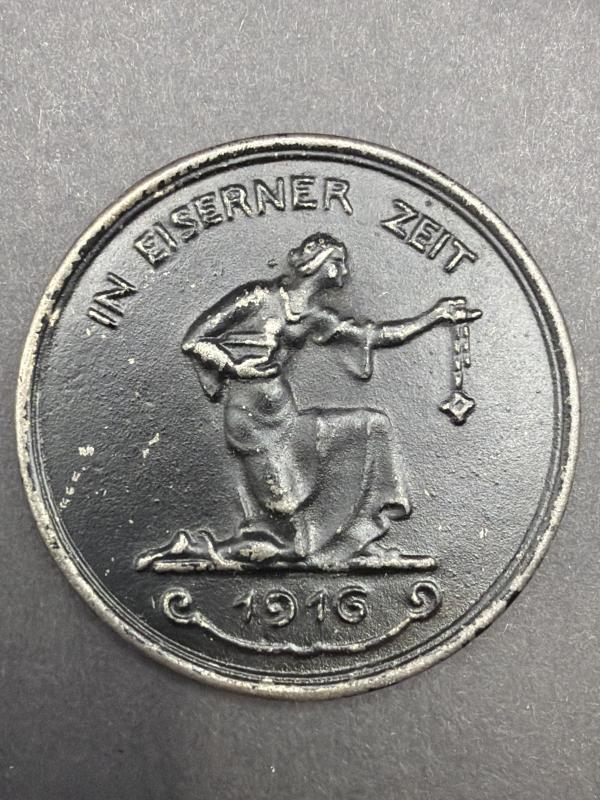 Commemorative “Gold for Iron” Donantion Medallion 1916