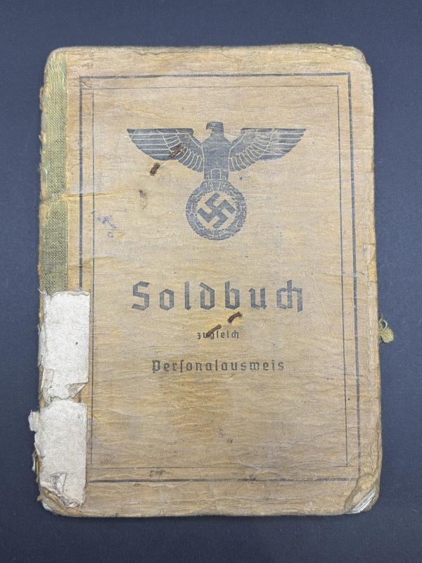 German Army Soldbuch Stabsgefreiter Helmut Penzlin Greece & Western Europe With Many Awards