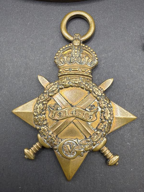 WW1 Medal Trio & Plaque 10477 Pte.W.King Yorkshire Regiment KIA 1916