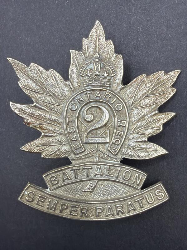 WW1 Canadian 2nd Overseas Battalion Cap Badge