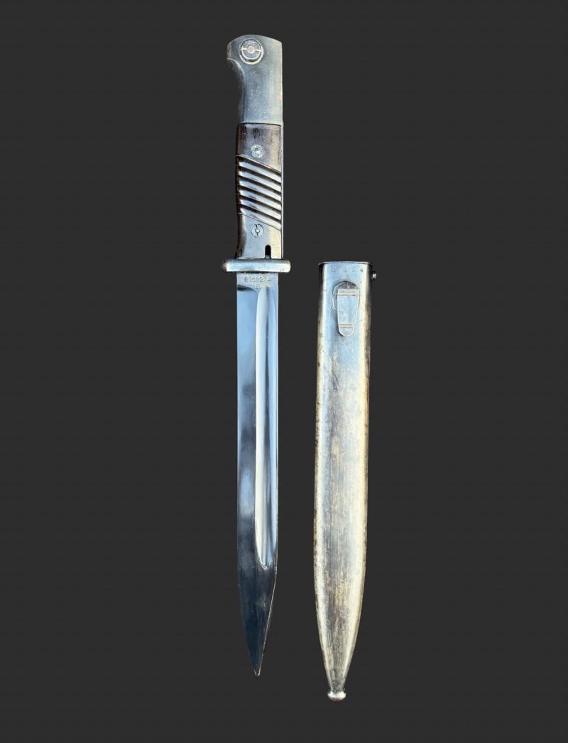 German K98K Bayonet & Scabbard Matching Berg & Co 8194 1939
